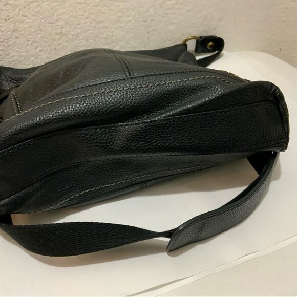 The Sak Black Iris Leather Crossbody Purse - Picture 8 of 13